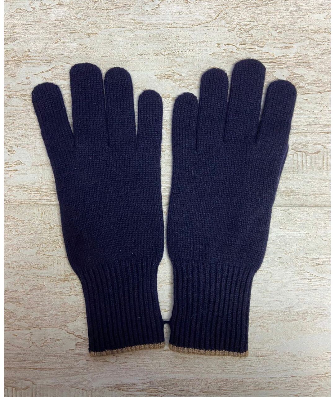 BRUNELLO CUCINELLI Темно-синие кашемировые перчатки, фото 6