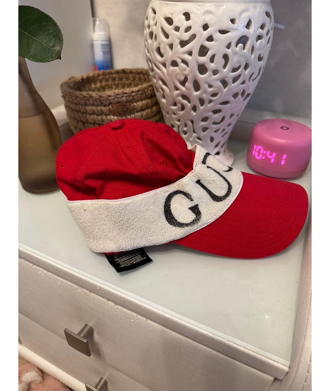 GUCCI Красная хлопковая кепка, фото 2