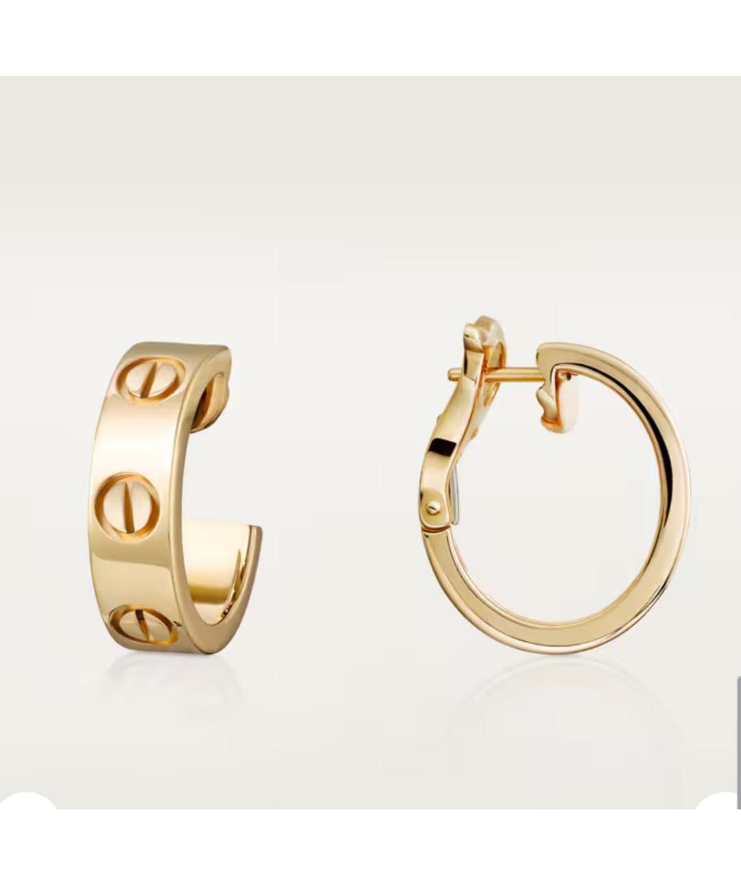 CARTIER Золотые серьги из желтого золота, фото 3