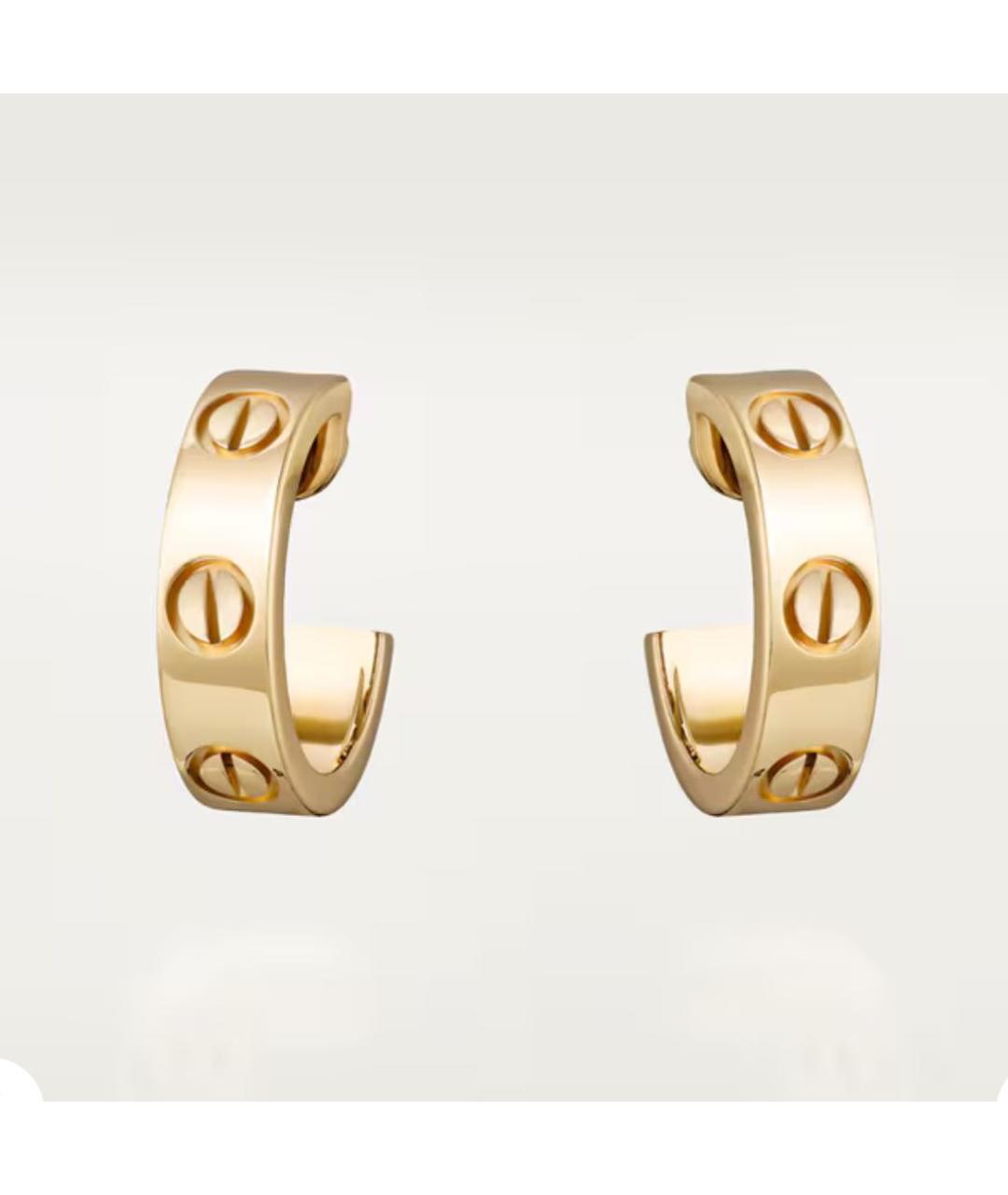 CARTIER Золотые серьги из желтого золота, фото 5