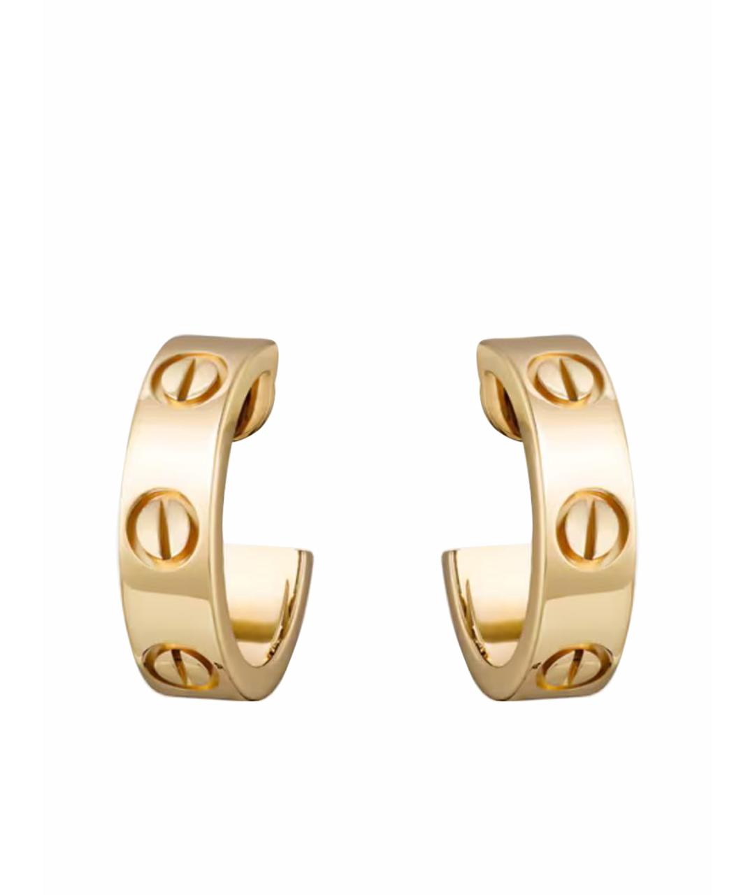 CARTIER Золотые серьги из желтого золота, фото 1