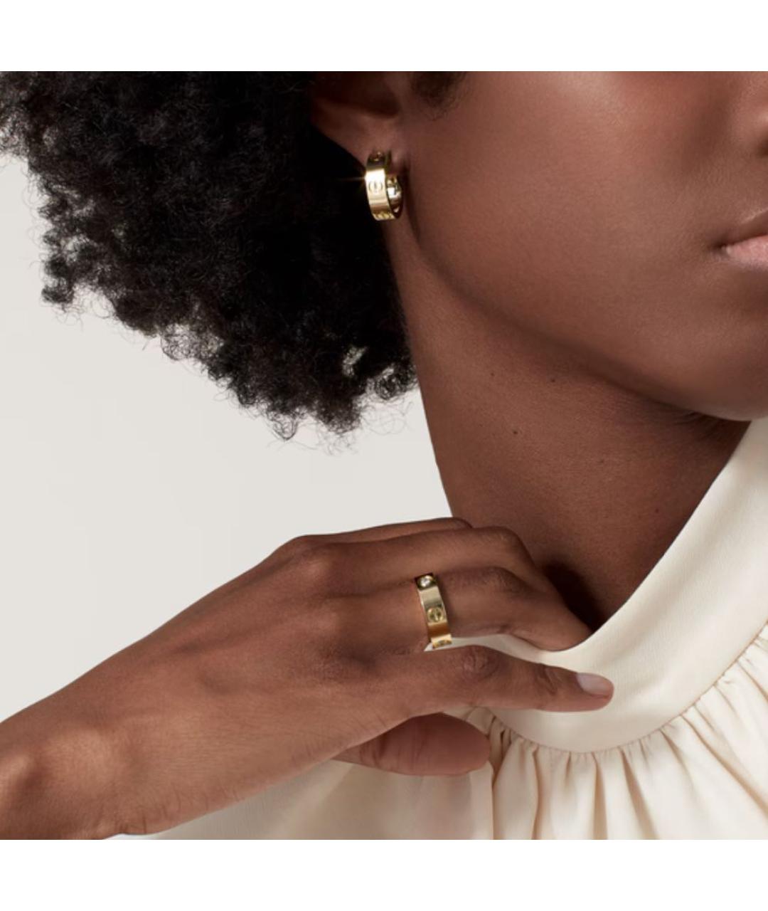 CARTIER Золотые серьги из желтого золота, фото 2