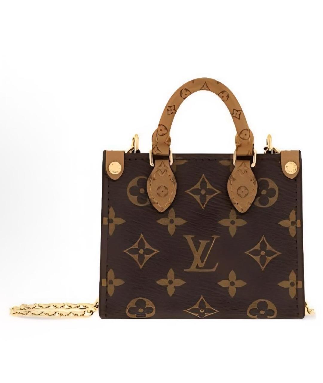 LOUIS VUITTON Коричневая сумка через плечо, фото 5