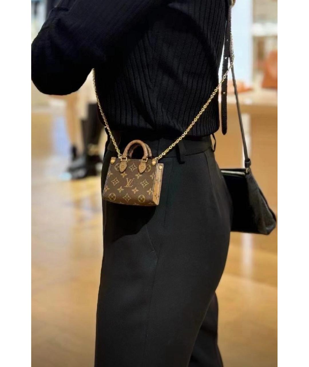 LOUIS VUITTON Коричневая сумка через плечо, фото 4