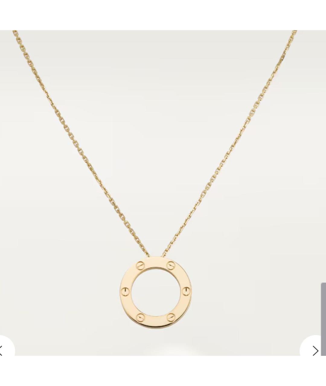 CARTIER Золотое колье из желтого золота, фото 2