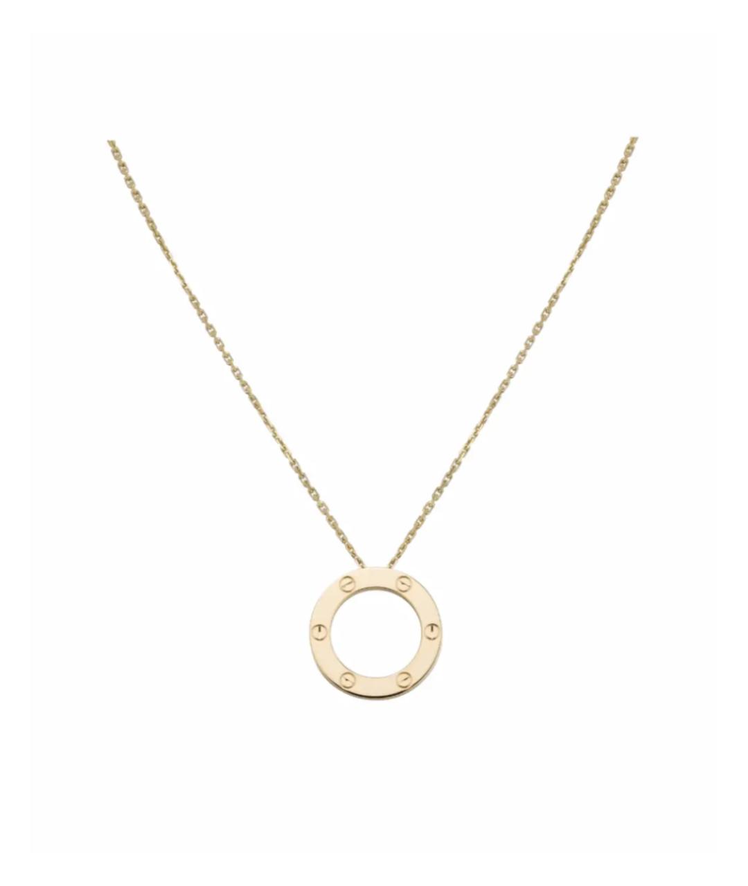CARTIER Золотое колье из желтого золота, фото 1