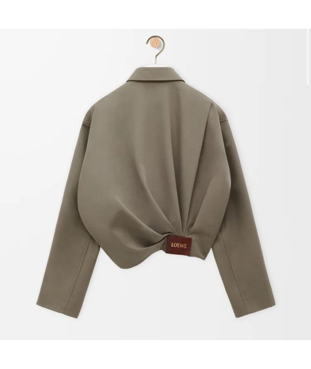 LOEWE Хаки деним куртка, фото 2