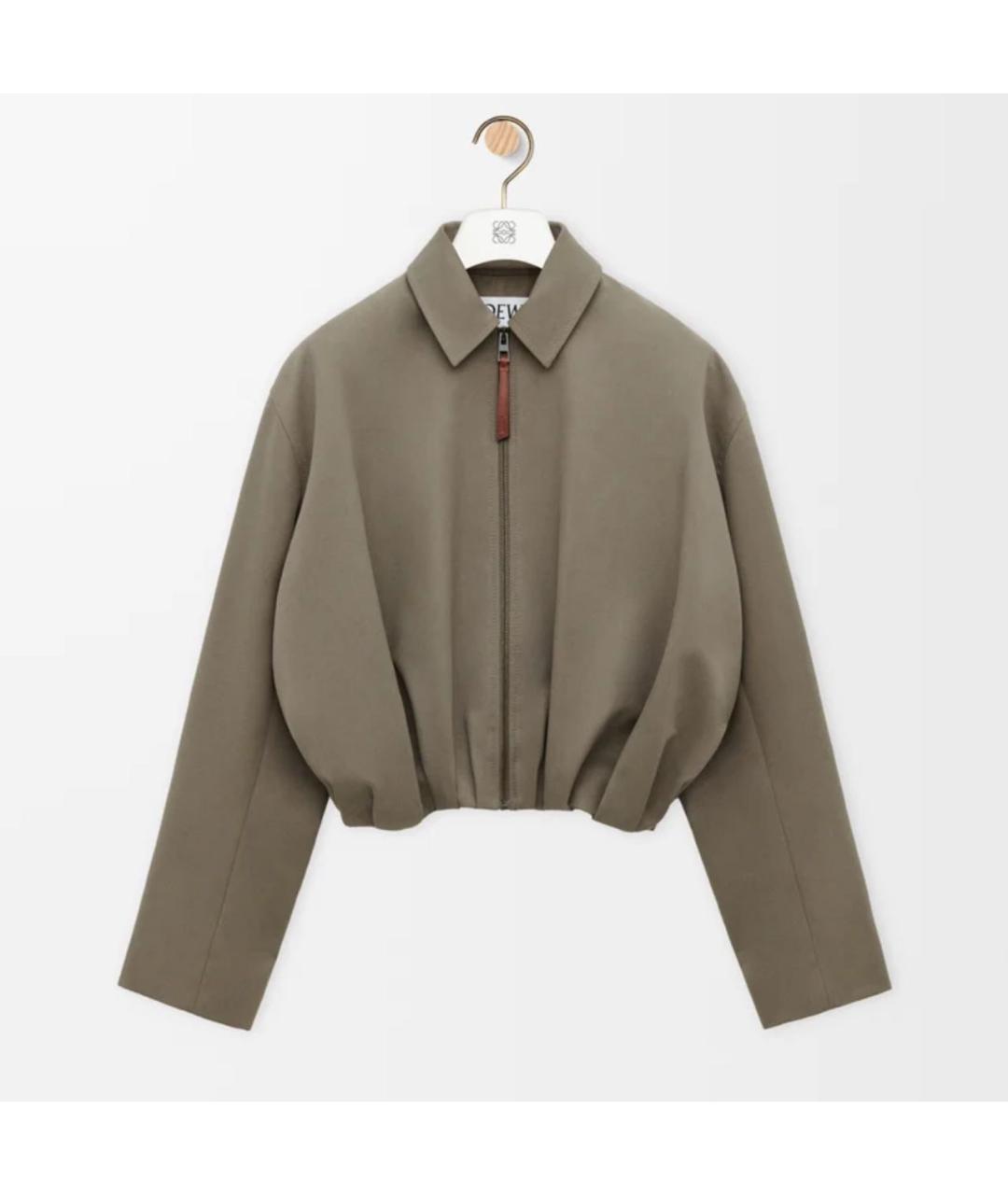 LOEWE Хаки деним куртка, фото 6
