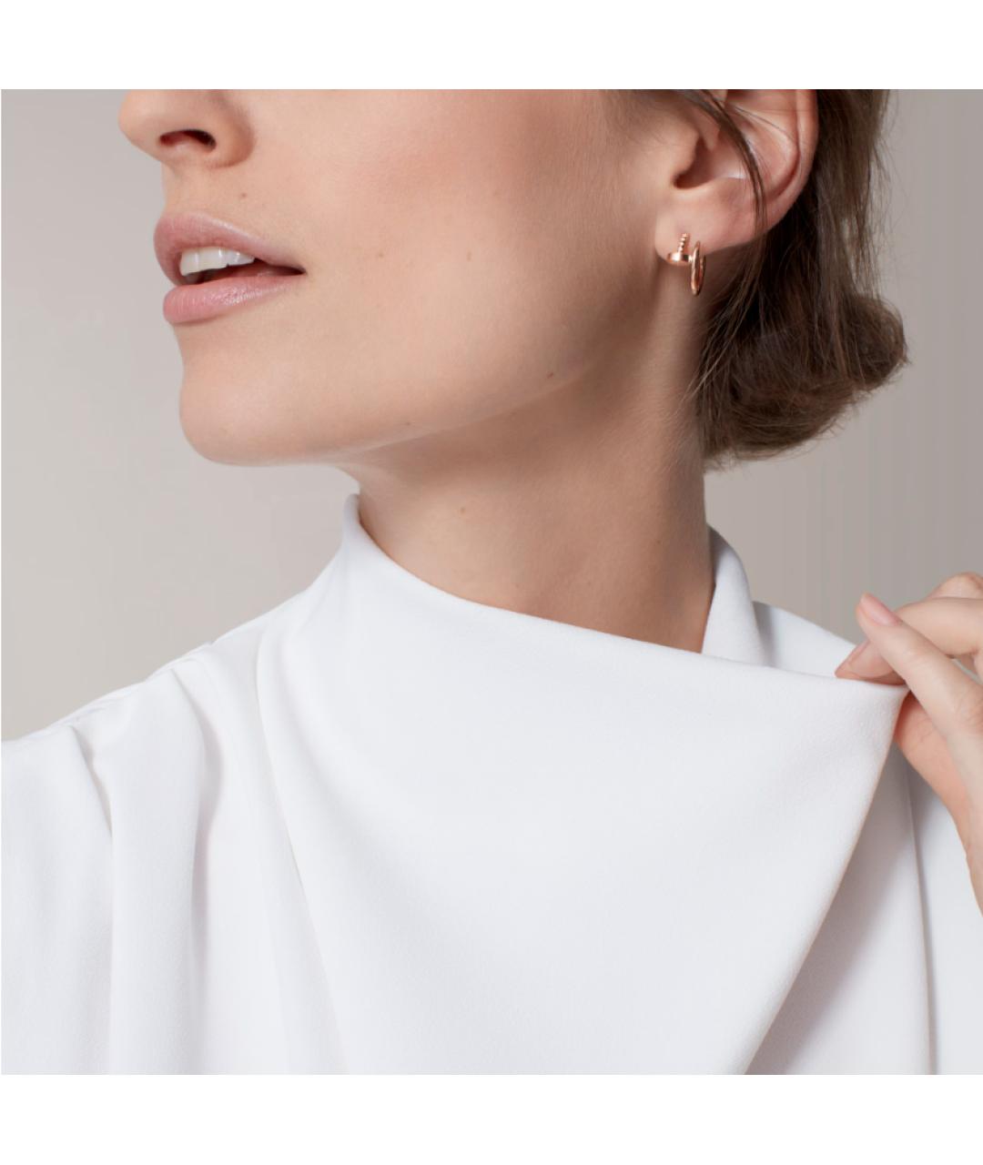 CARTIER Золотые серьги из розового золота, фото 4