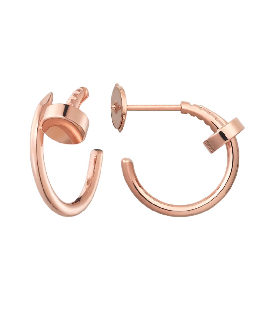 CARTIER Золотые серьги из розового золота, фото 2