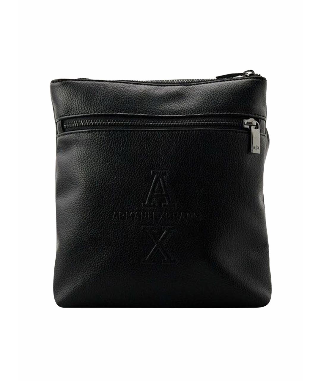 ARMANI EXCHANGE Черная сумка на плечо из искусственной кожи, фото 1