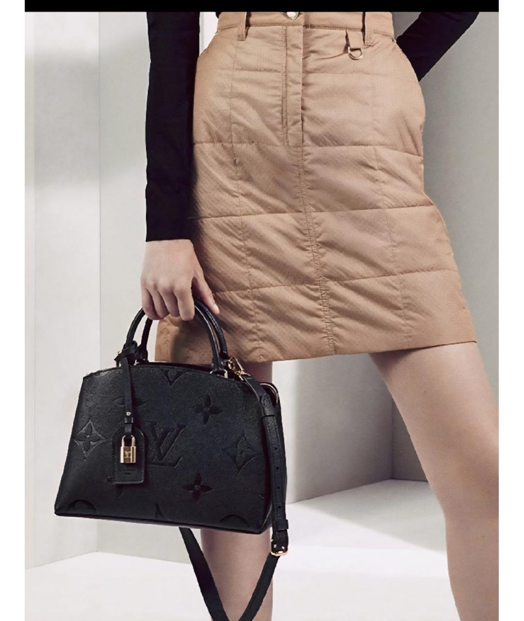 LOUIS VUITTON Черная сумка с короткими ручками, фото 4