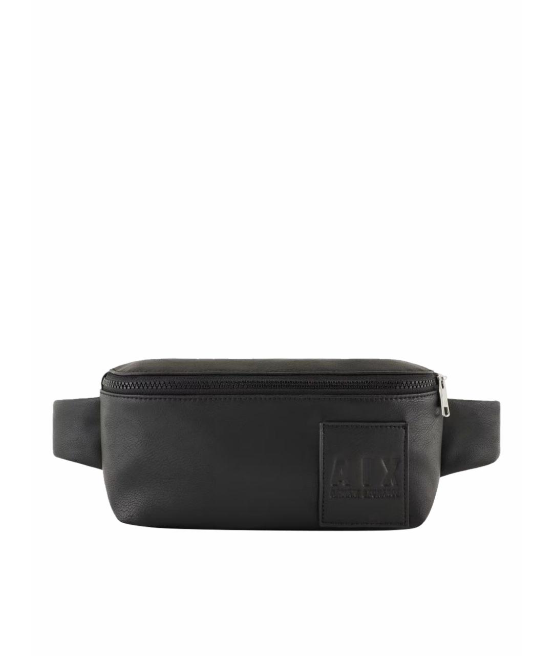 ARMANI EXCHANGE Черная поясная сумка из искусственной кожи, фото 1
