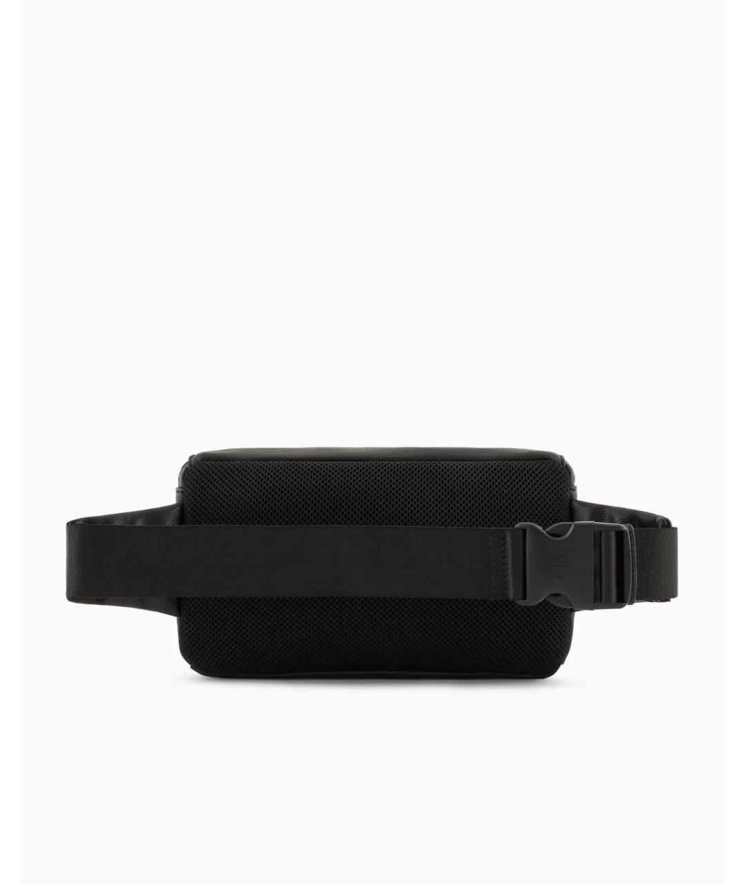 ARMANI EXCHANGE Черная поясная сумка из искусственной кожи, фото 3