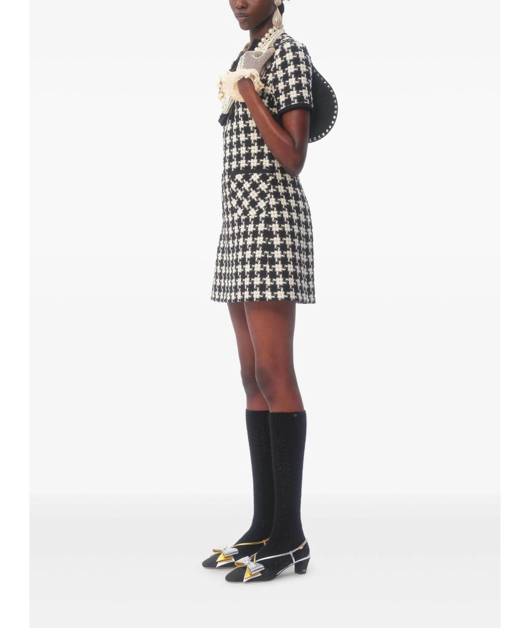 VALENTINO Черная кожаная сумка через плечо, фото 2