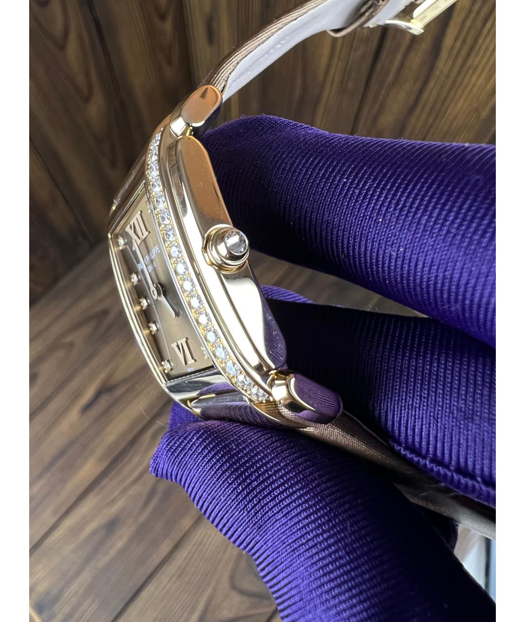 PATEK PHILIPPE Коричневые часы из желтого золота, фото 4