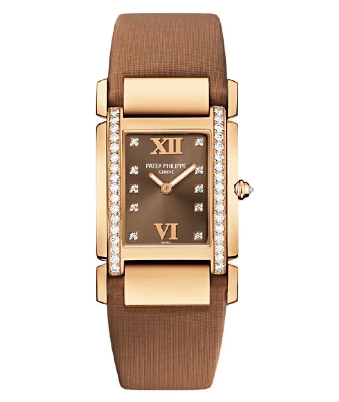 PATEK PHILIPPE Коричневые часы из желтого золота, фото 10
