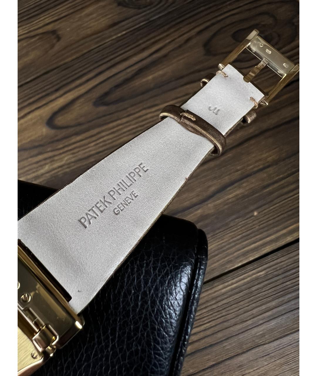 PATEK PHILIPPE Коричневые часы из желтого золота, фото 8