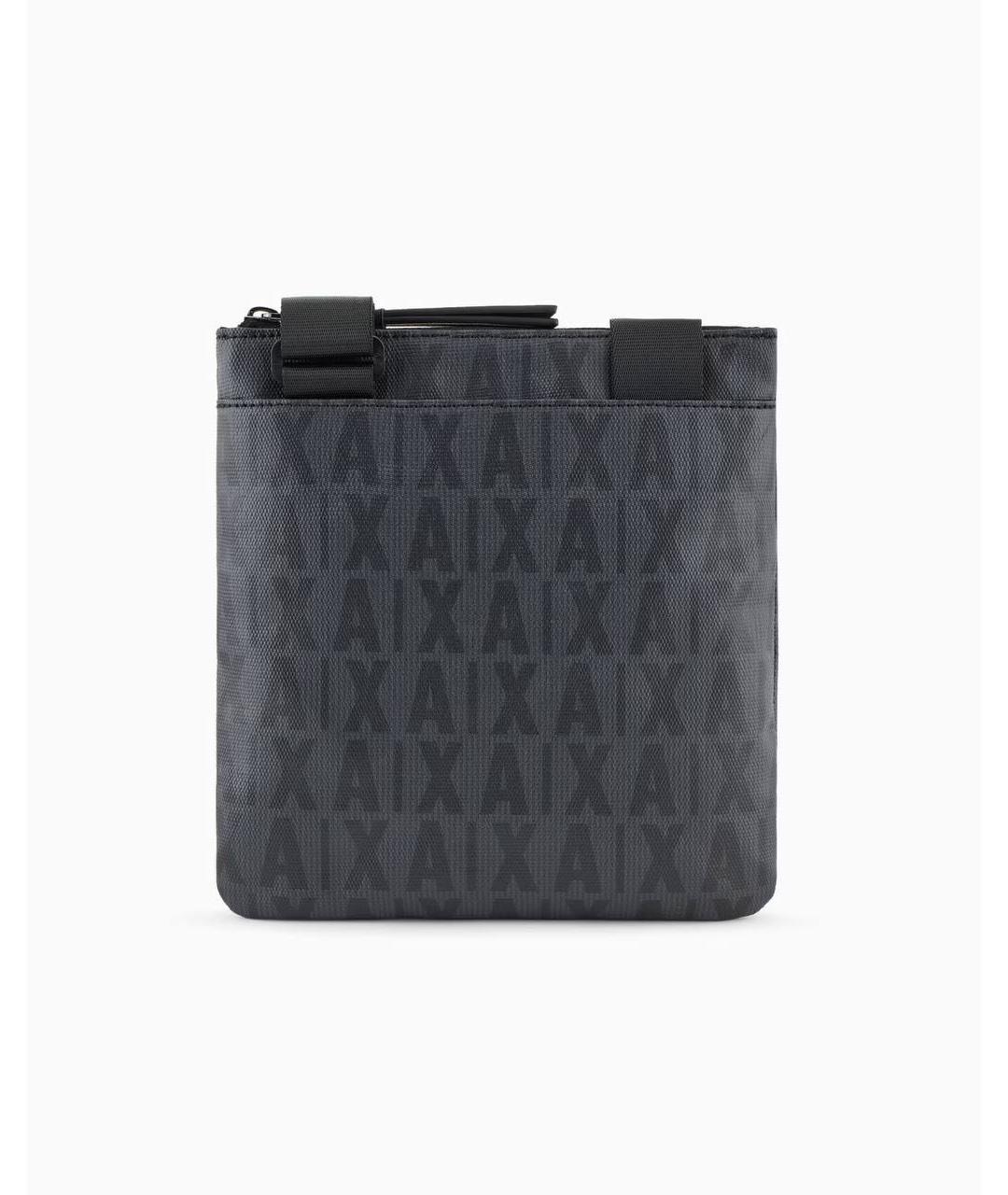 ARMANI EXCHANGE Антрацитовая сумка на плечо из искусственной кожи, фото 3