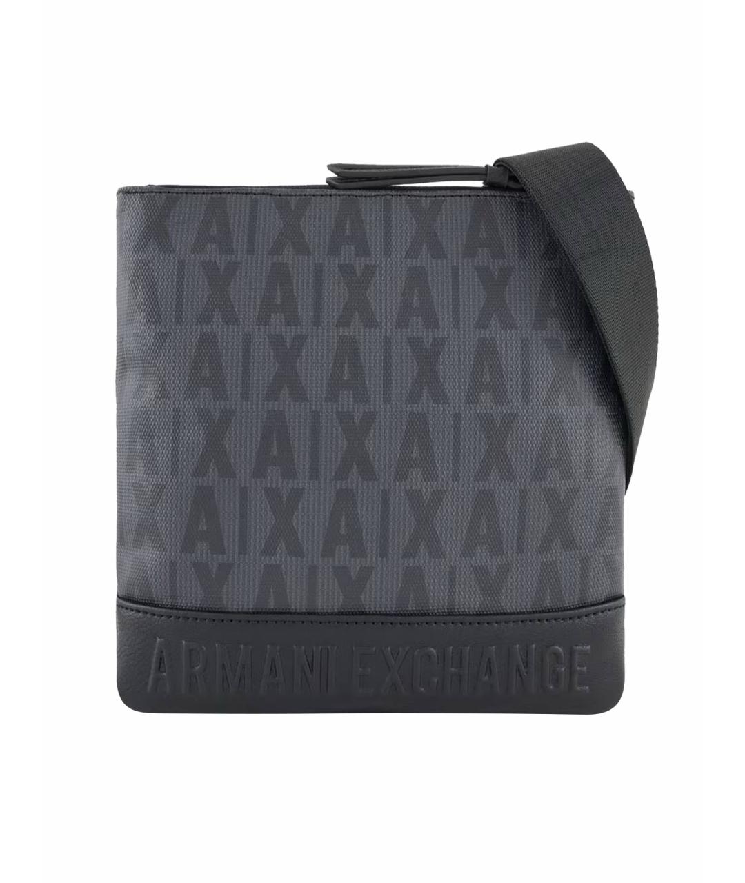 ARMANI EXCHANGE Антрацитовая сумка на плечо из искусственной кожи, фото 1