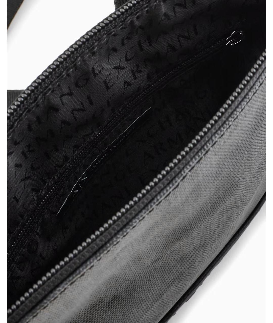 ARMANI EXCHANGE Антрацитовая сумка на плечо из искусственной кожи, фото 4