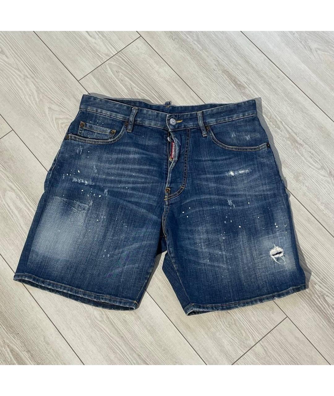 DSQUARED2 Синие деним шорты, фото 6