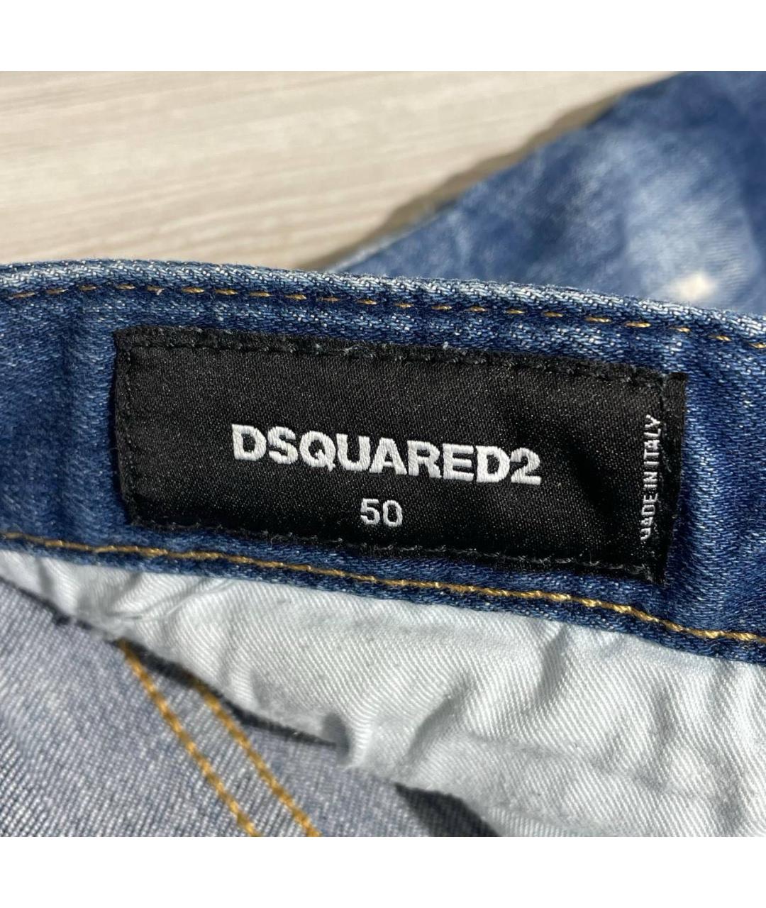 DSQUARED2 Темно-синие прямые джинсы, фото 4