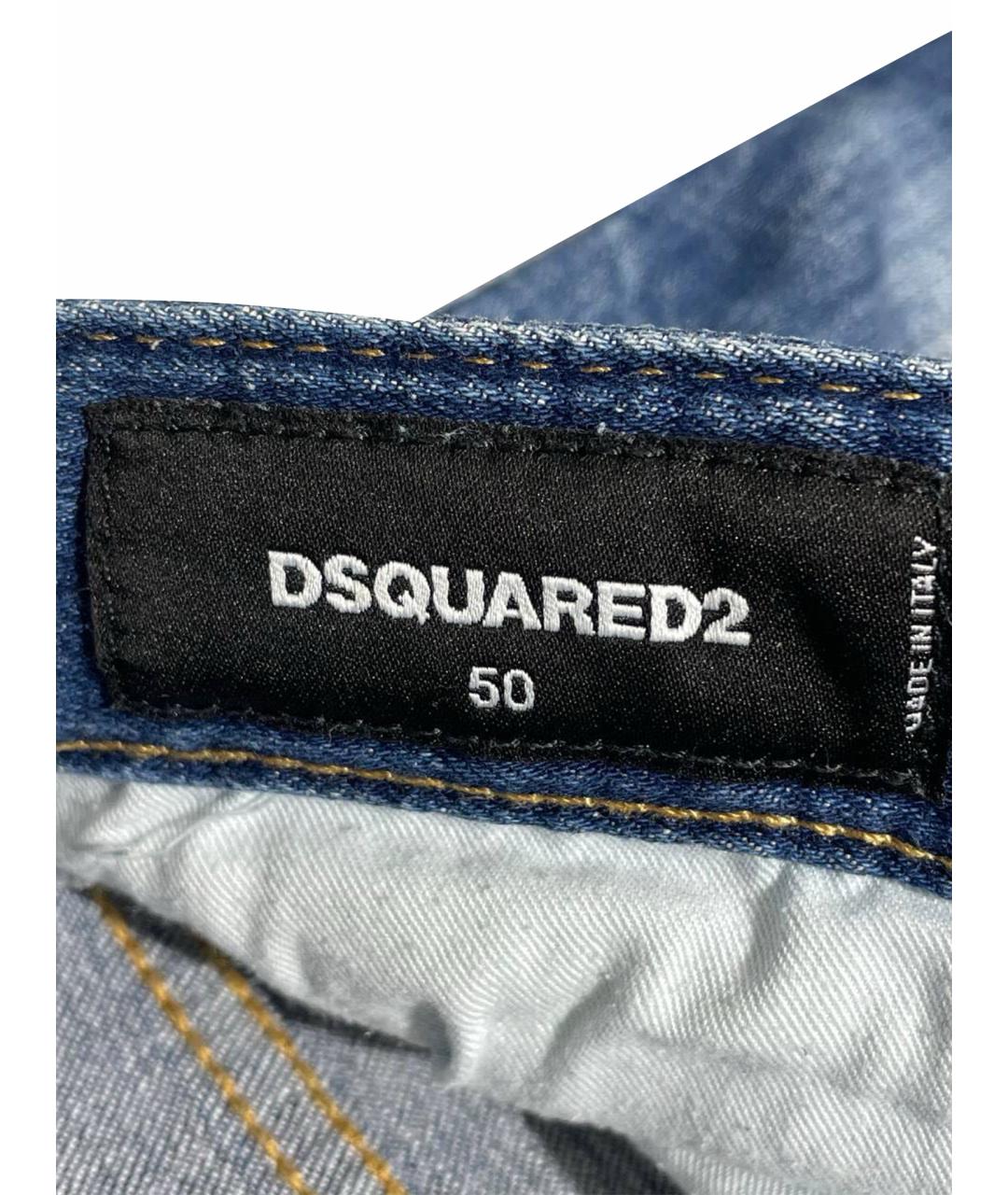 DSQUARED2 Темно-синие прямые джинсы, фото 6