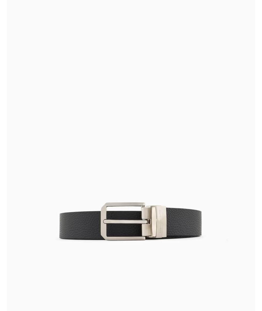 ARMANI EXCHANGE Темно-синий кожаный ремень, фото 4