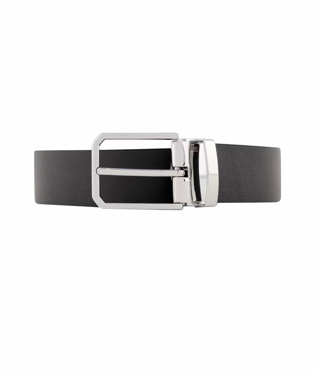 ARMANI EXCHANGE Черный кожаный ремень, фото 1