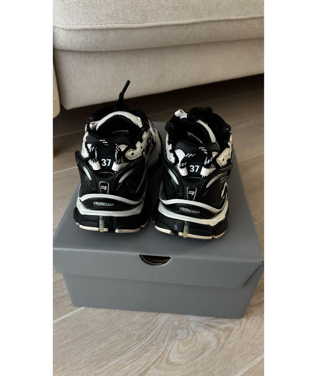 BALENCIAGA Белые кожаные кроссовки, фото 5
