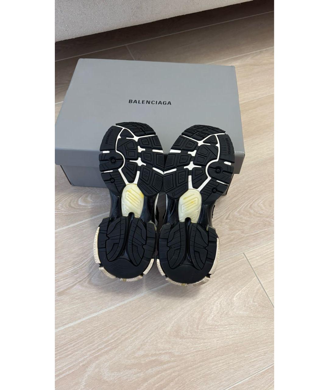 BALENCIAGA Белые кожаные кроссовки, фото 7