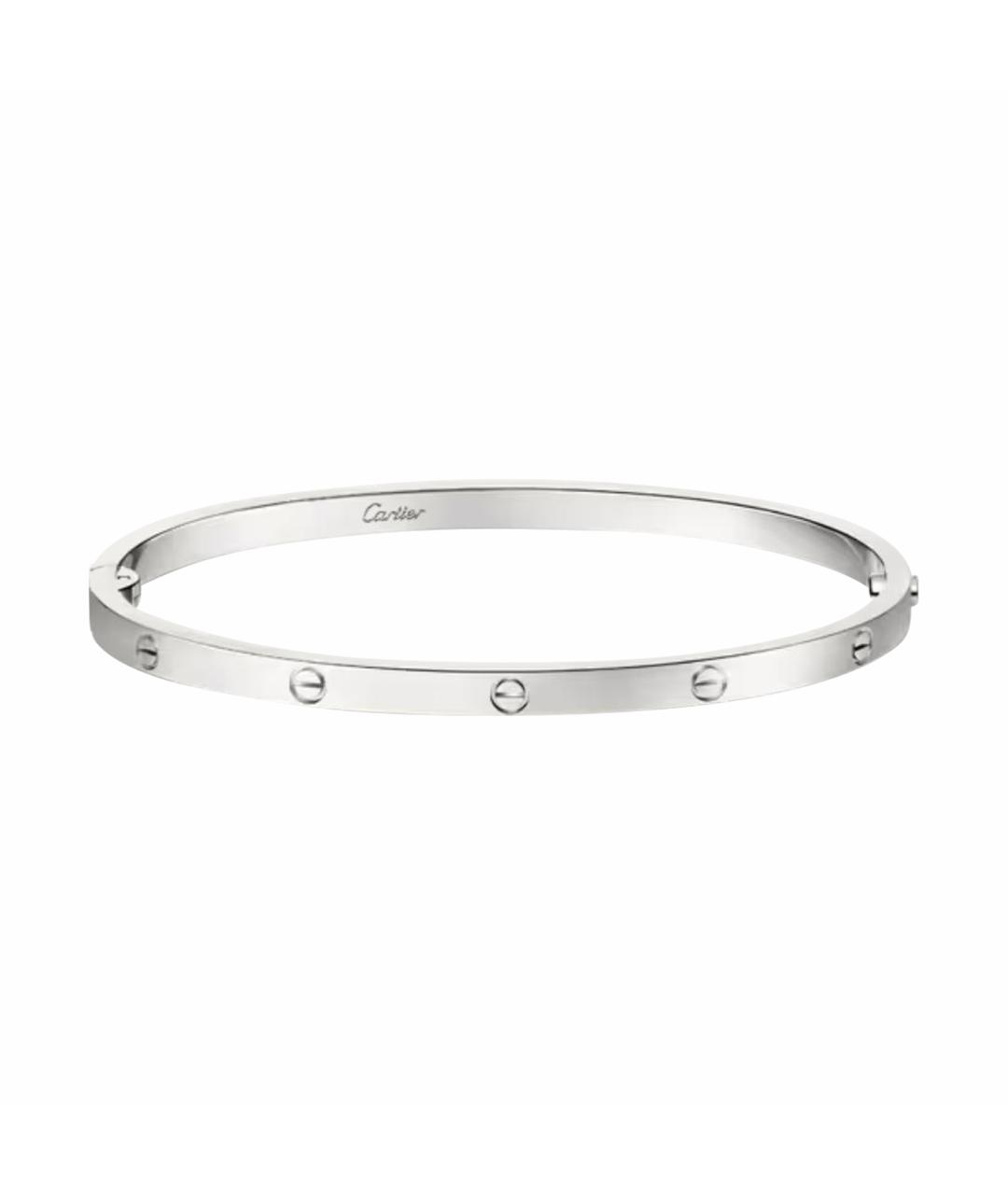 CARTIER Серебрянный браслет из белого золота, фото 1