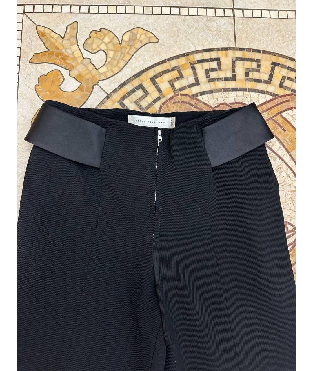 VICTORIA BECKHAM Черные прямые брюки, фото 2