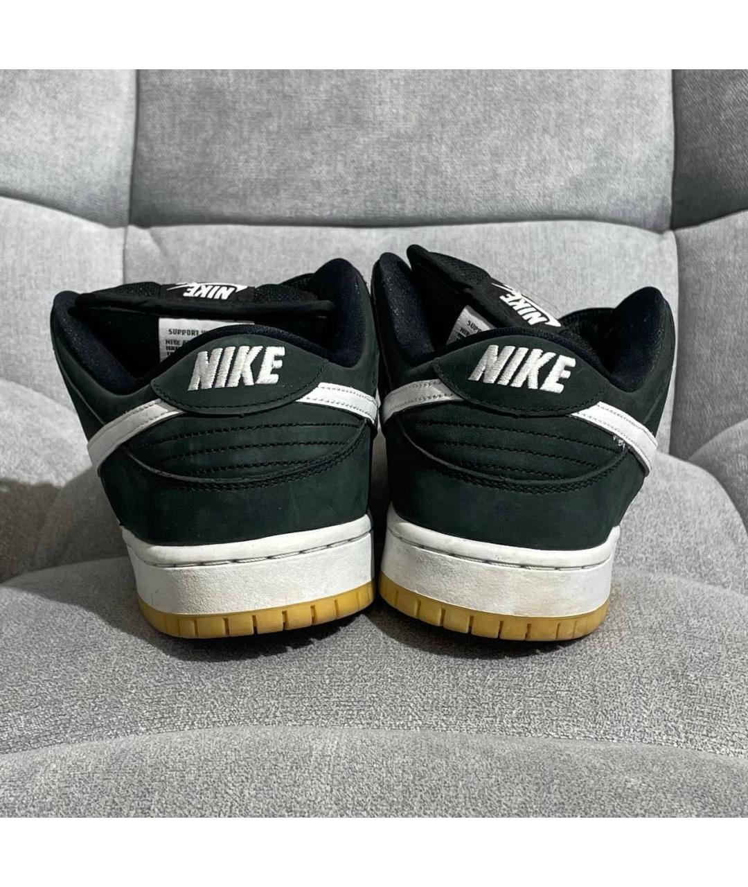 NIKE Черные замшевые низкие кроссовки / кеды, фото 5