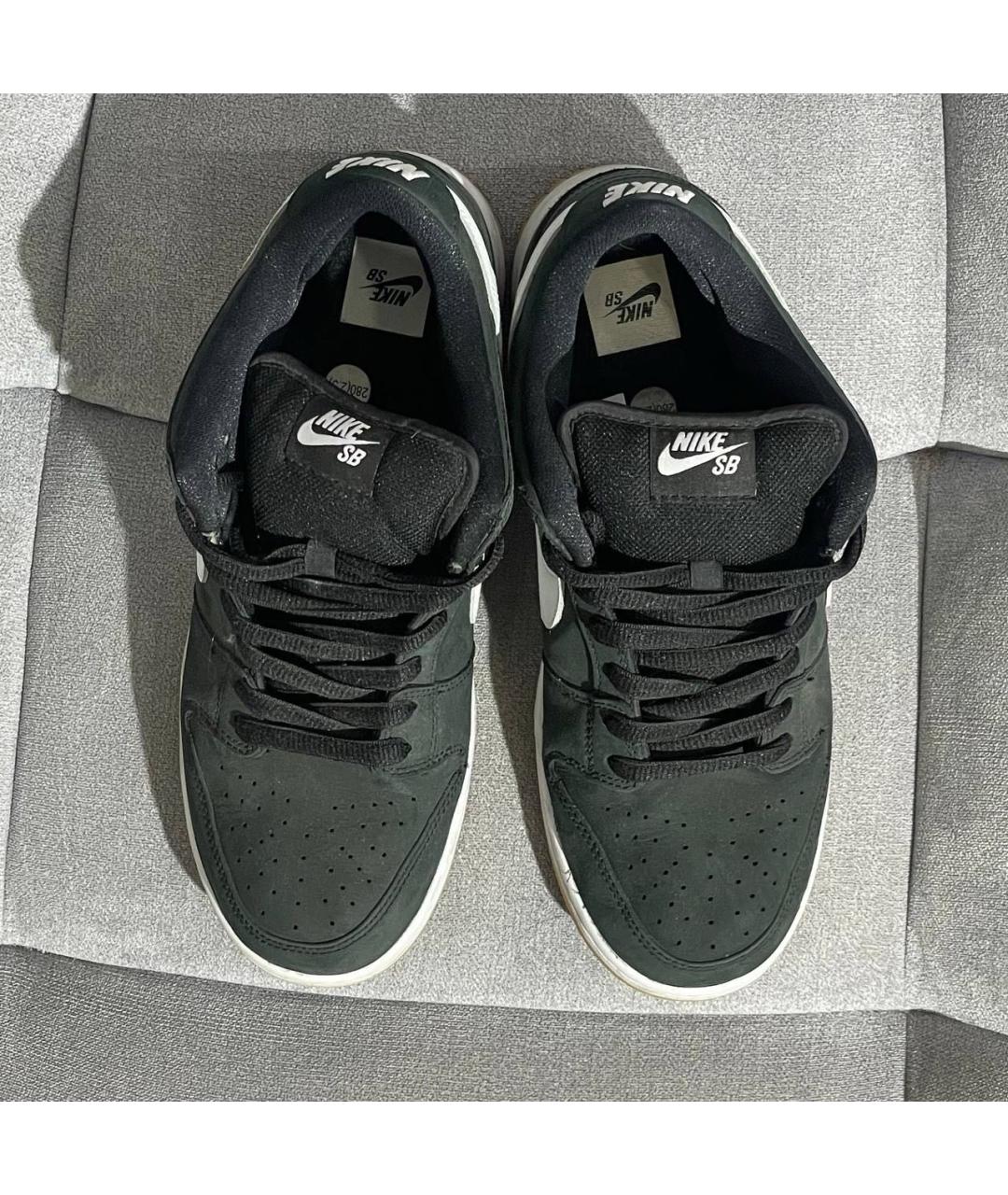 NIKE Черные замшевые низкие кроссовки / кеды, фото 4