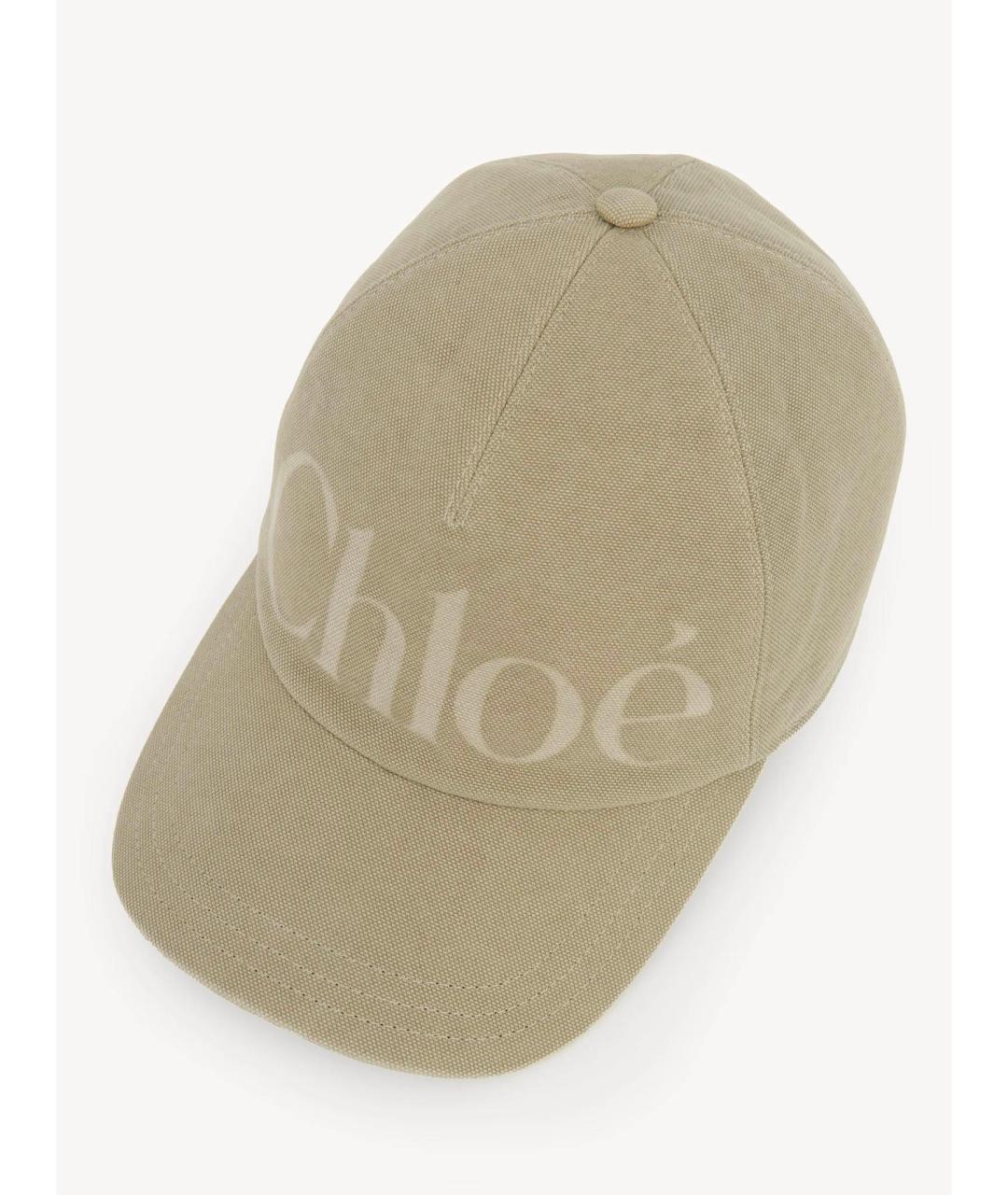 CHLOE Бежевая хлопковая кепка, фото 3