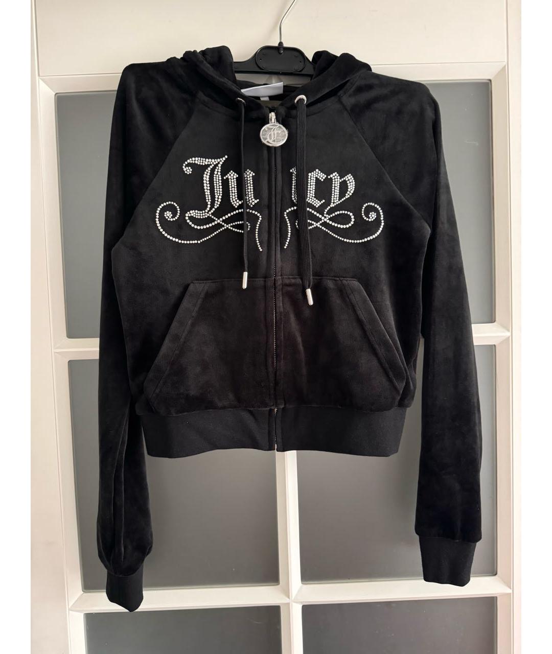 JUICY COUTURE Черный велюровый спортивные костюмы, фото 3