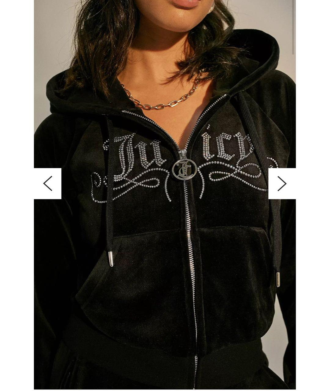 JUICY COUTURE Черный велюровый спортивные костюмы, фото 7