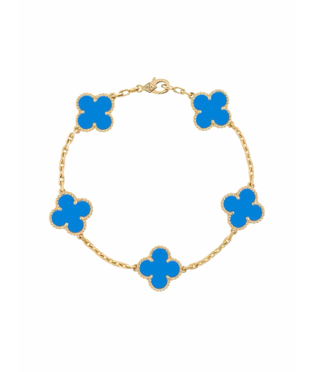 VAN CLEEF & ARPELS Синий браслет из желтого золота, фото 1