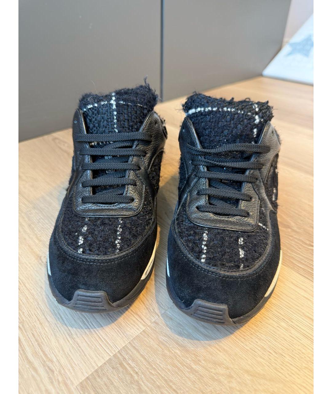 CHANEL Черные кроссовки, фото 2