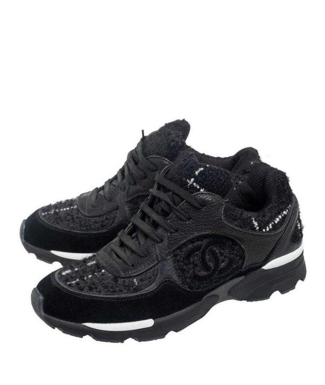 CHANEL Черные кроссовки, фото 5