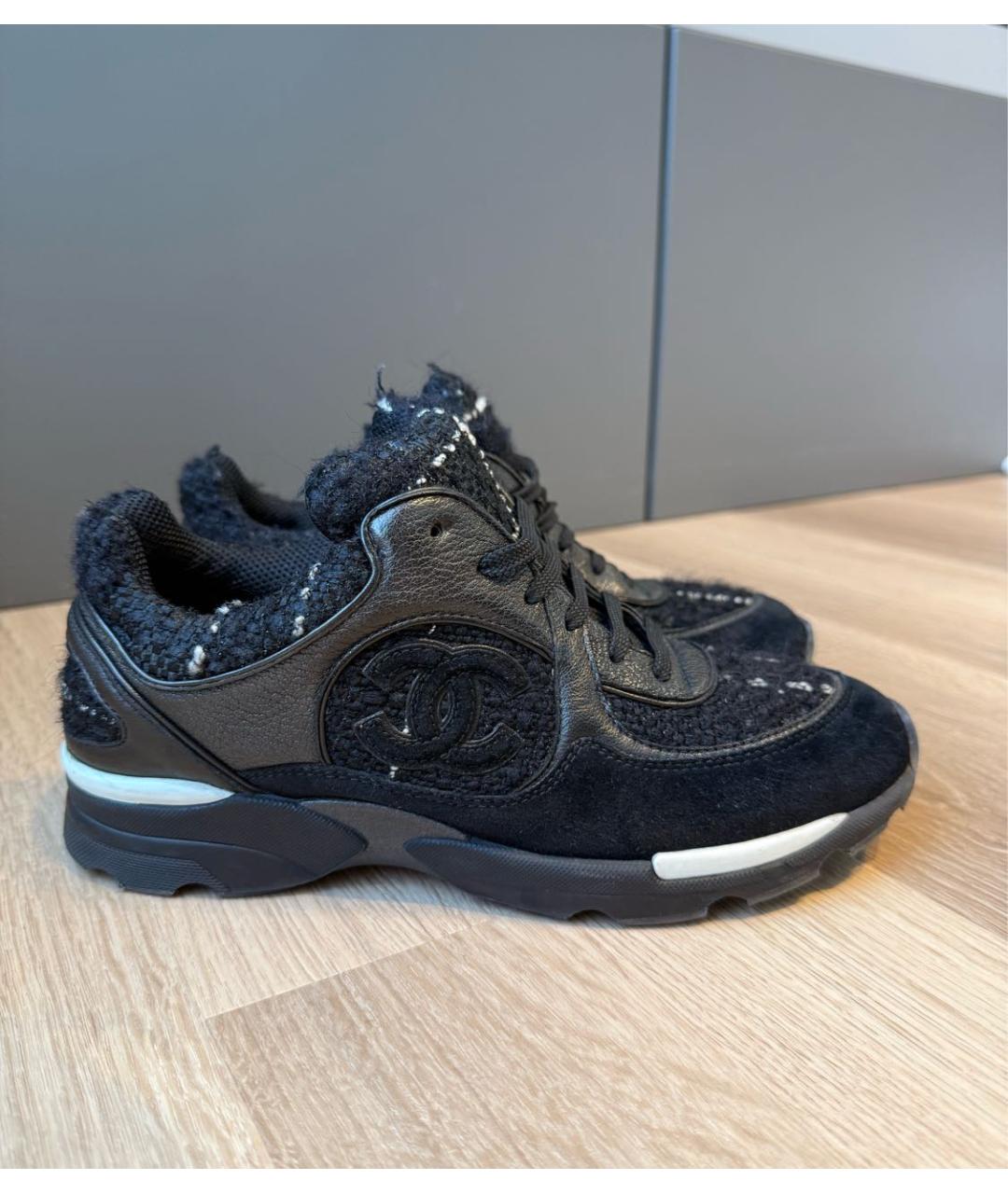 CHANEL Черные кроссовки, фото 9