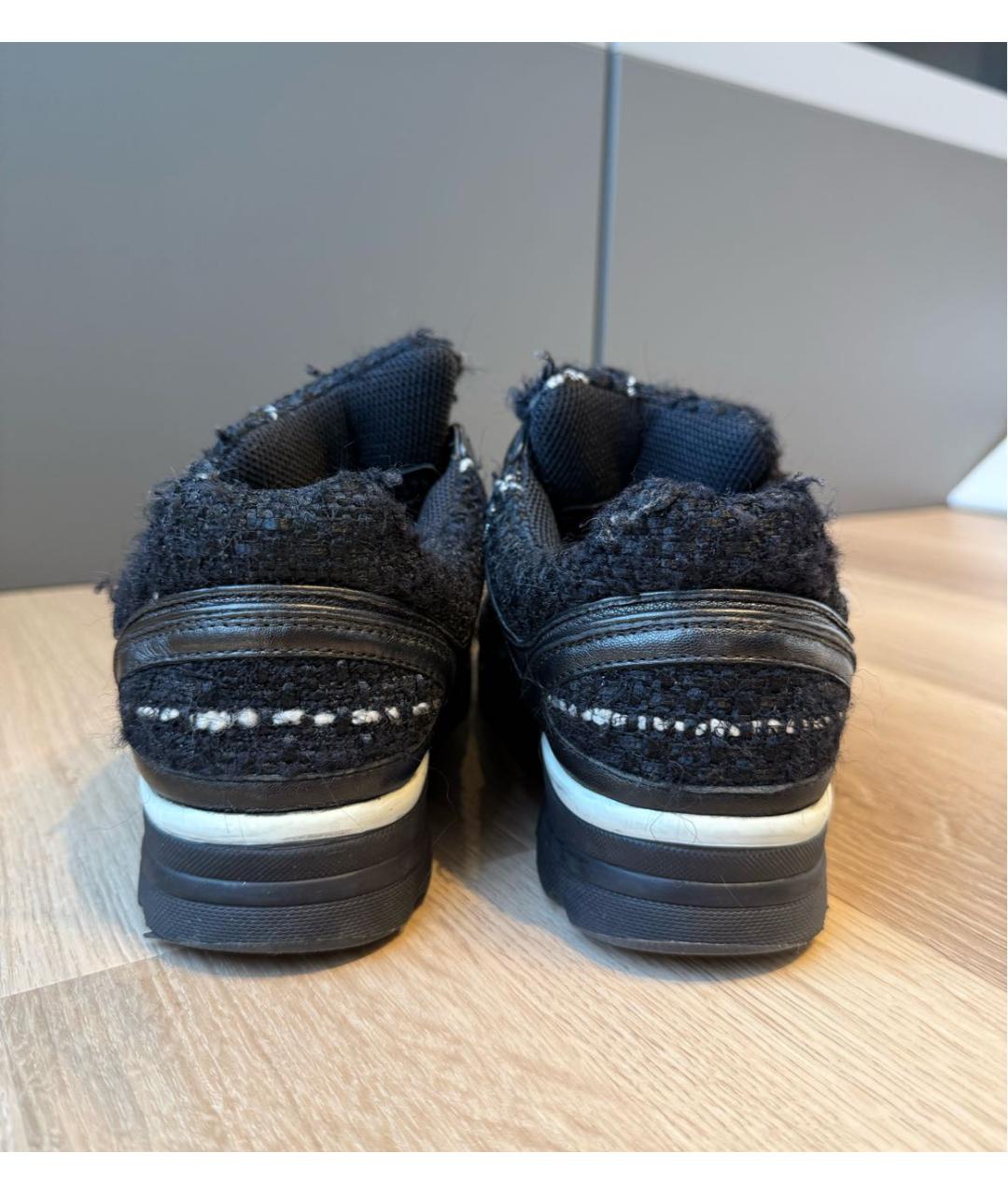 CHANEL Черные кроссовки, фото 4