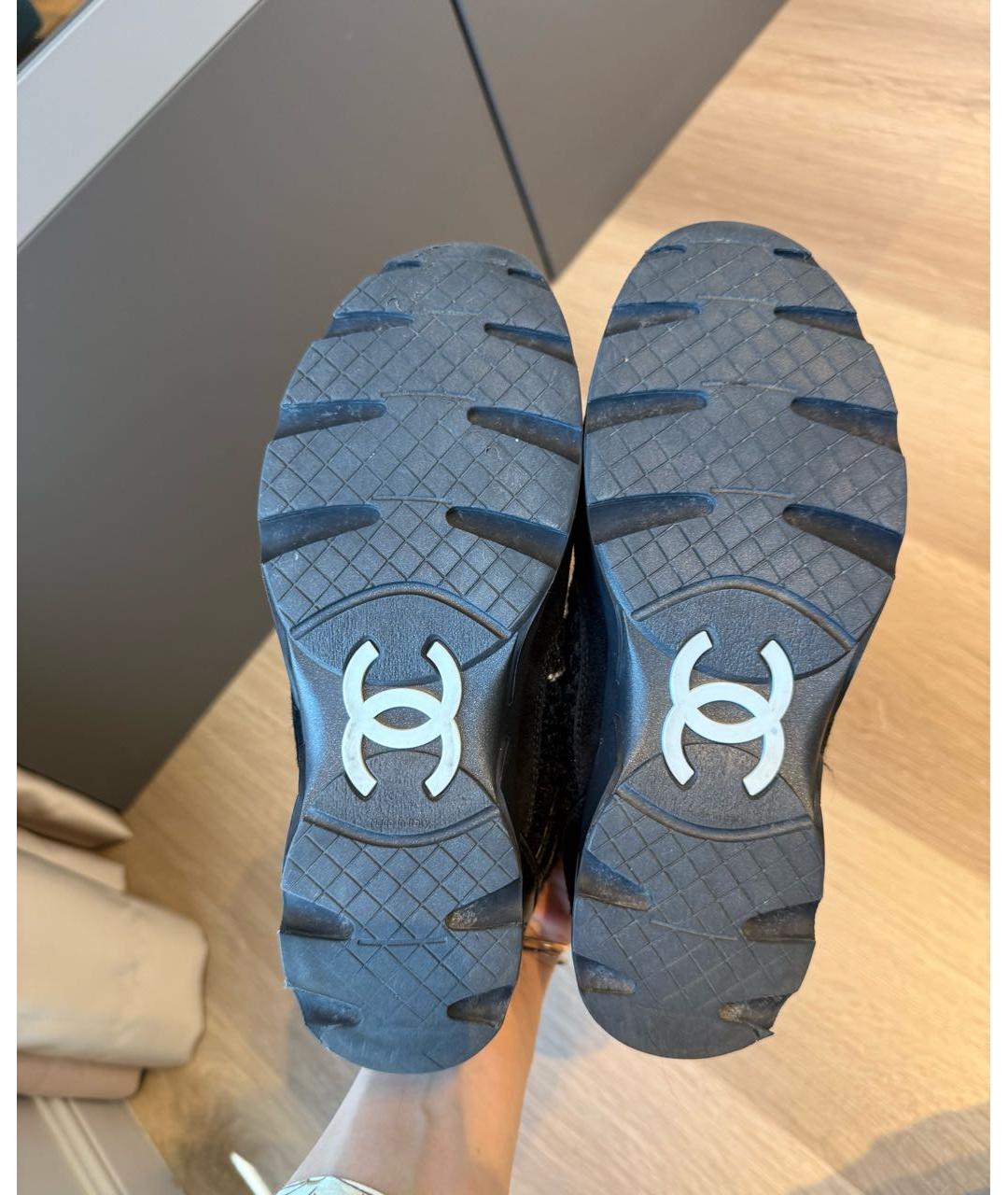 CHANEL Черные кроссовки, фото 8