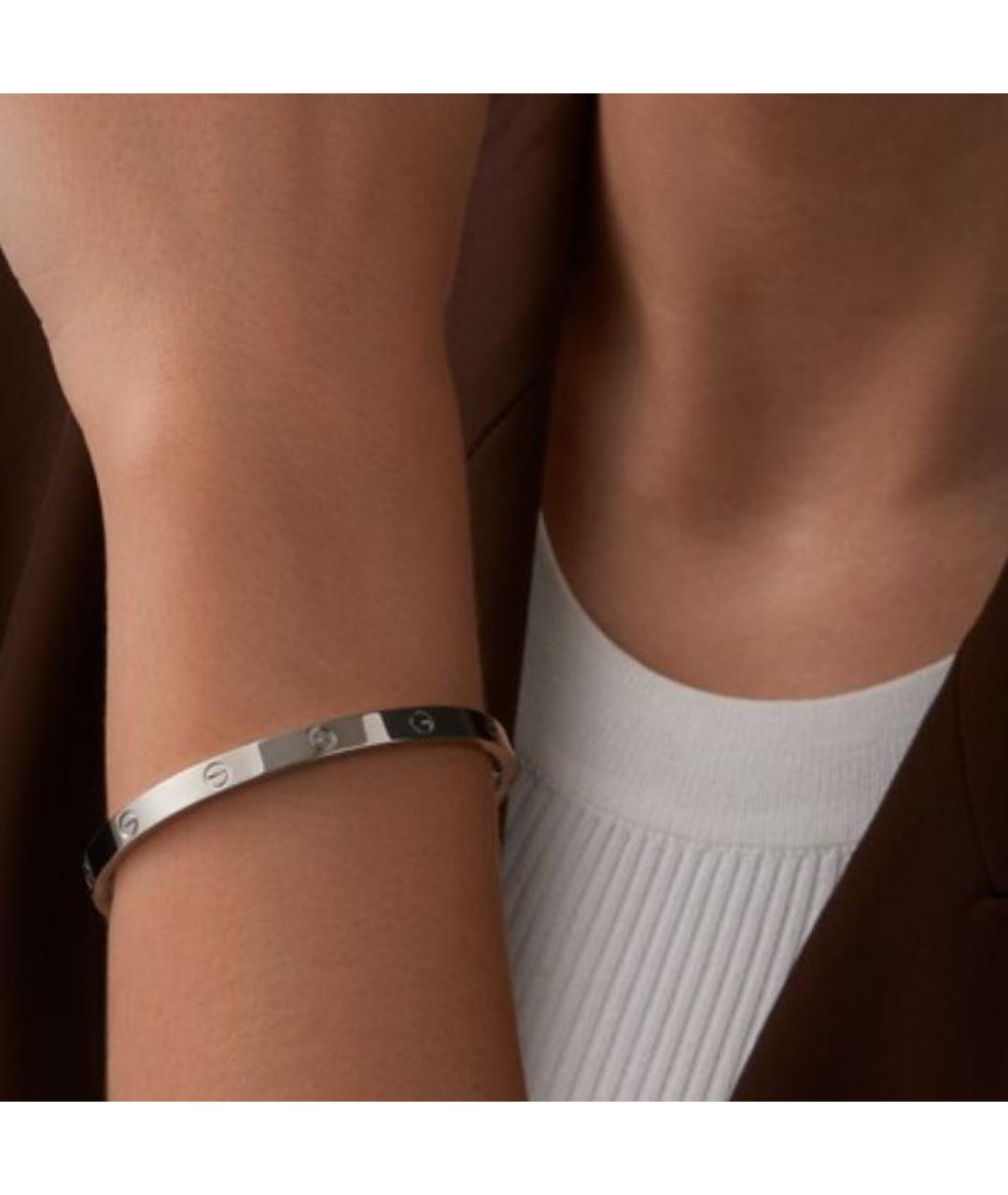 CARTIER Серебрянный браслет из белого золота, фото 3