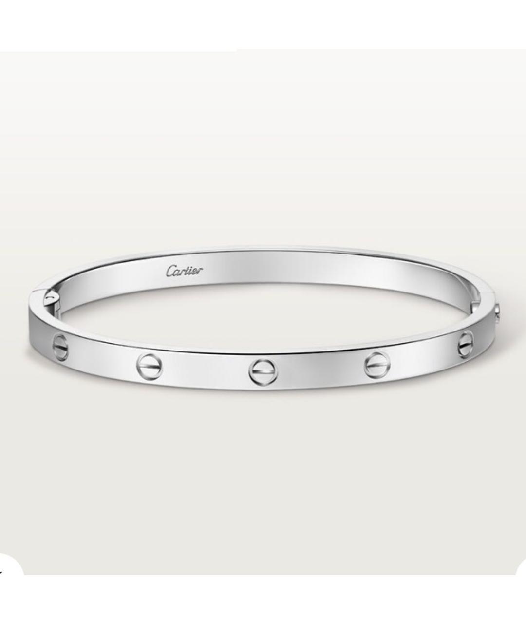 CARTIER Серебрянный браслет из белого золота, фото 5