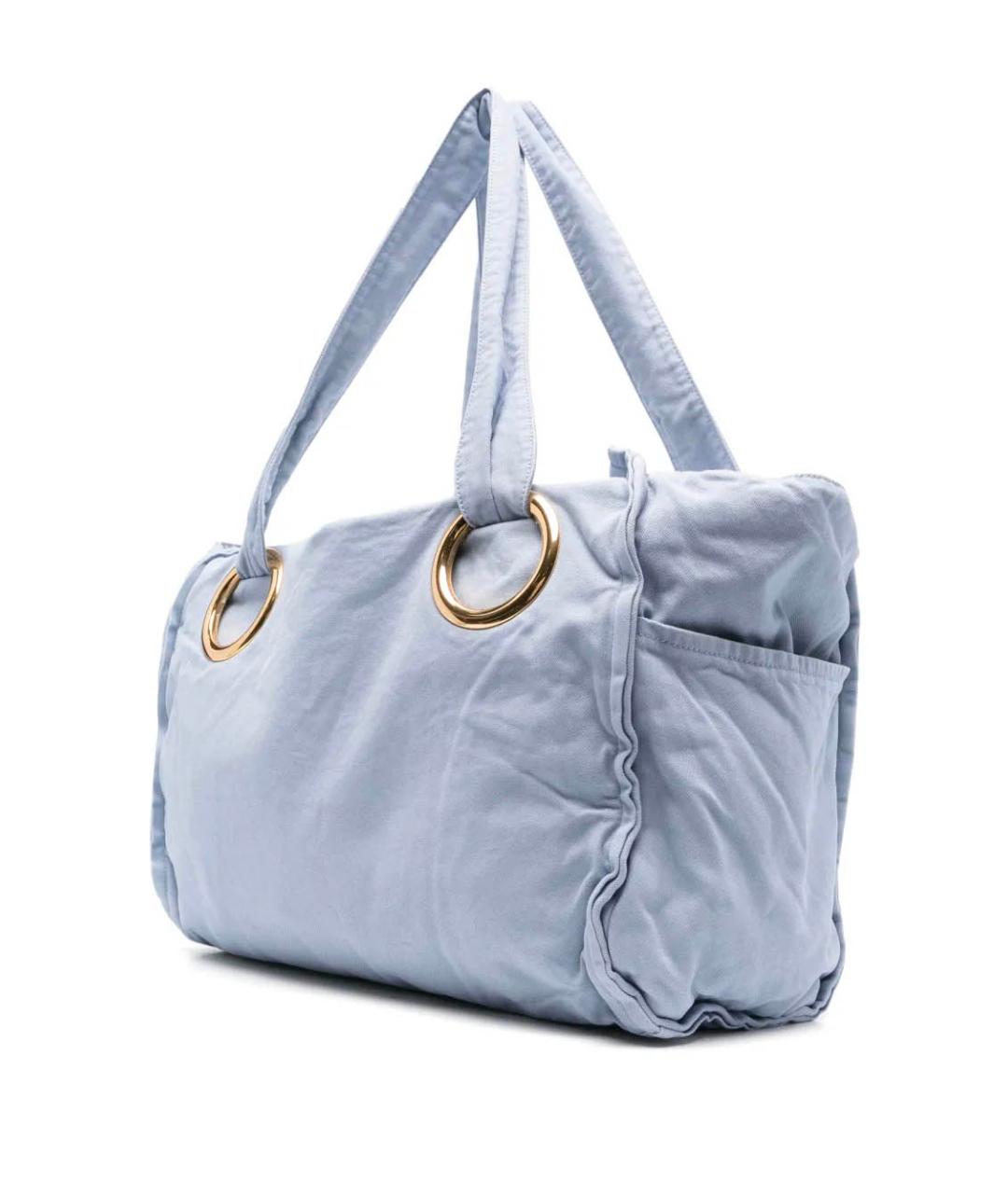 CHLOE Голубая сумка тоут, фото 3