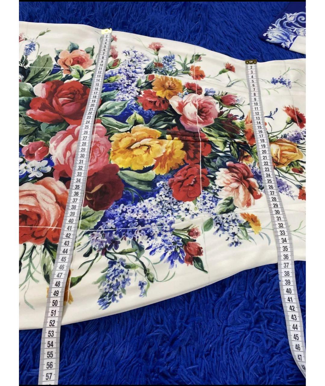 DOLCE&GABBANA Белое шелковое вечернее платье, фото 5