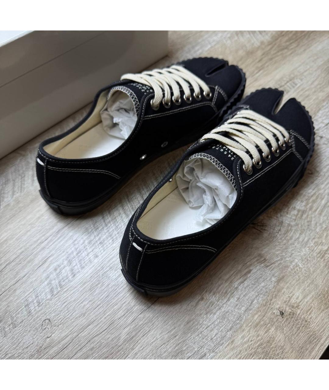 MAISON MARGIELA Черные кеды, фото 8